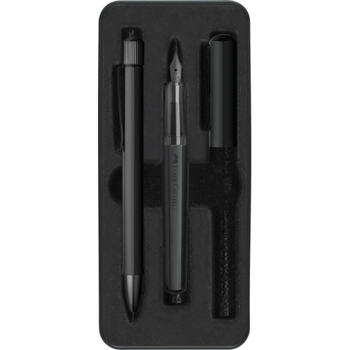 SET STILOU M+ PIX HEXO NEGRU FABER-CASTELL