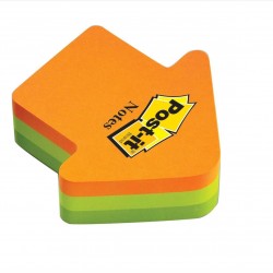 NOTES ADEZIV 70*70MM 3 CULORI SAGEATA 225 FILE POST-IT 3M