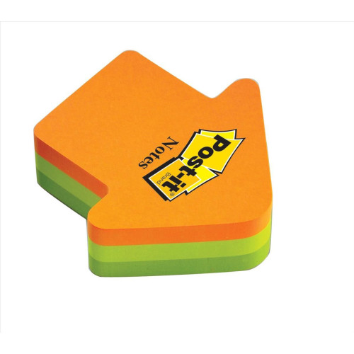 NOTES ADEZIV 70*70MM 3 CULORI SAGEATA 225 FILE POST-IT 3M
