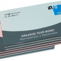 NOTES ADEZIV 75*125 PASTEL ASORTAT 100 FILE INFO NOTES