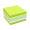 NOTES ADEZIV 75*75MM VERDE PAL+NEON - ALB 450F GLOBAL NOTES