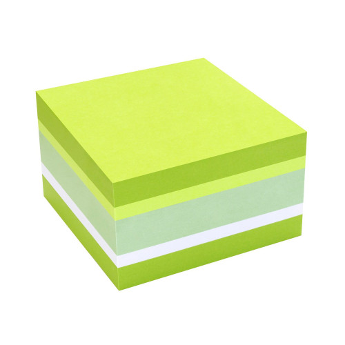 NOTES ADEZIV 75*75MM VERDE PAL+NEON - ALB 450F GLOBAL NOTES