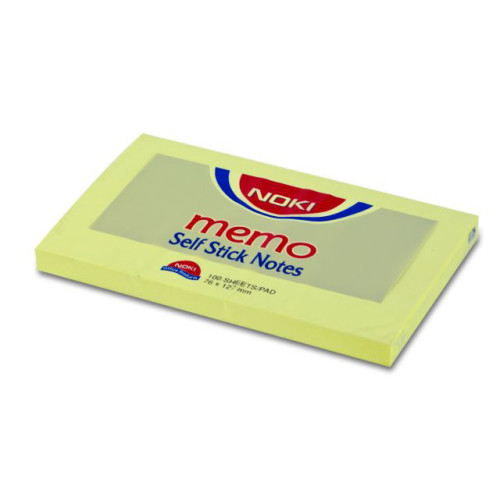 NOTES ADEZIV 76*127MM GALBEN PAL 100 FILE NOKI