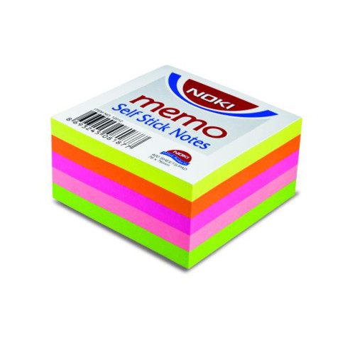 NOTES ADEZIV 76*76MM 5 CULORI NEON 400F NOKI