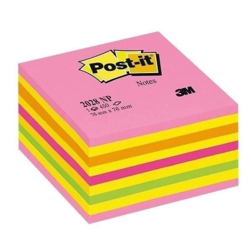 NOTES ADEZIV 76*76MM GALBEN-ALBASTRU NEON 450FILE POST-IT 3M