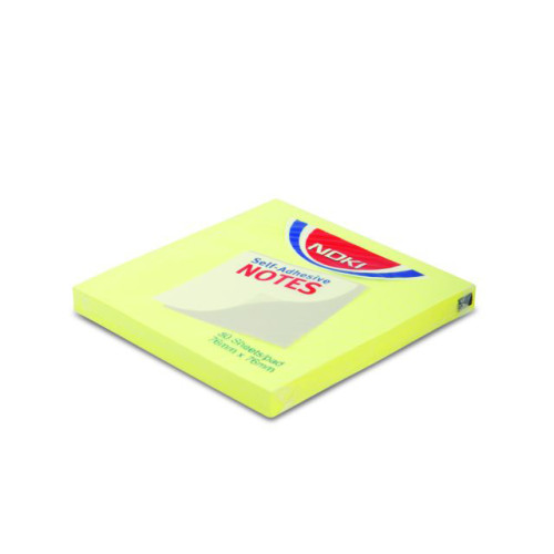 NOTES ADEZIV 76*76MM GALBEN LAMAIE 80 FILE NOKI