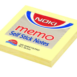 NOTES ADEZIV 76*76MM GALBEN PAL 100 FILE NOKI