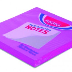 NOTES ADEZIV 76*76MM MAGENTA 80 FILE NOKI