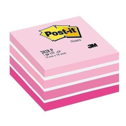 NOTES ADEZIV 76*76MM NUANTE ROZ 450 FILE POST-IT 3M