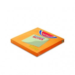 NOTES ADEZIV 76*76MM PORTOCALIU 80 FILE NOKI