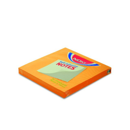 NOTES ADEZIV 76*76MM PORTOCALIU 80 FILE NOKI