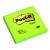 NOTES ADEZIV 76*76MM VERDE NEON 100 FILE POST-IT 3M