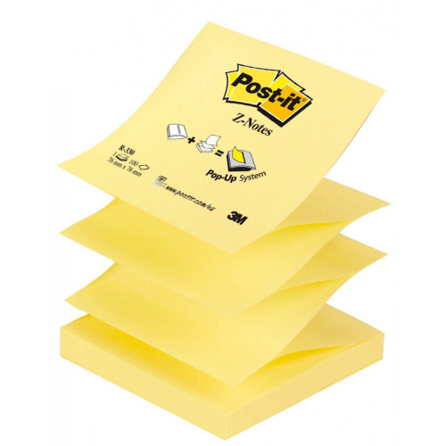 NOTES ADEZIV Z 76*76MM GALBEN PAL 100 FILE POST-IT 3M