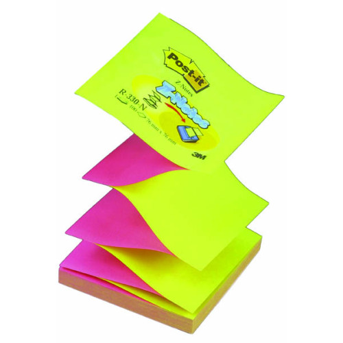 NOTES ADEZIV Z 76*76MM GALBEN-ROZ 100 FILE POST-IT 3M