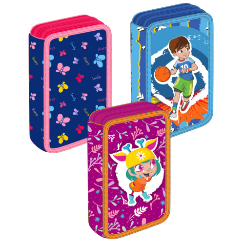 PENAR ECHIPAT 50 PIESE 2 FERMOARE 2 EXTENSII SCHOOL FRIENDLY PIG