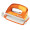 PERFORATOR 10 COLI MODEL MINI 5060 PORTOCALIU METALIZAT LEITZ