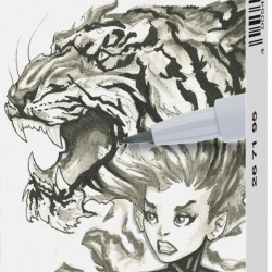 PITT ARTIST PEN SET 4 COMIC GRI FABER-CASTELL